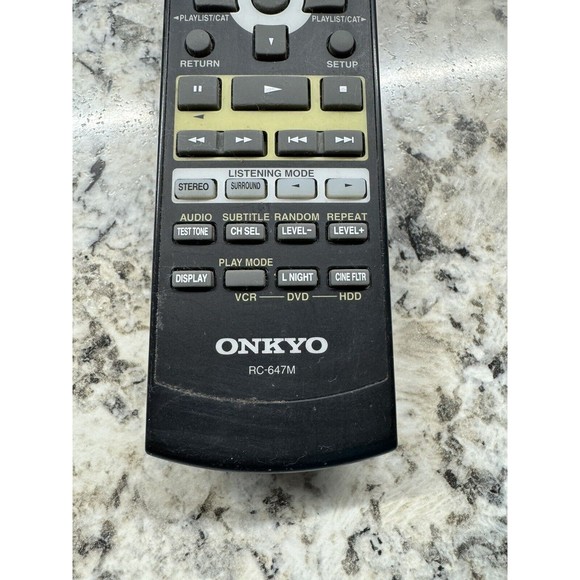 Genuine ONKYO RC-647M RC-649M RC-668M RC-690M AV Receiver Remote TESTED - Picture 2 of 6